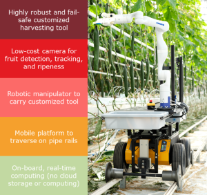 Proof-of-concept vegetable harvesting robot and value proposition.